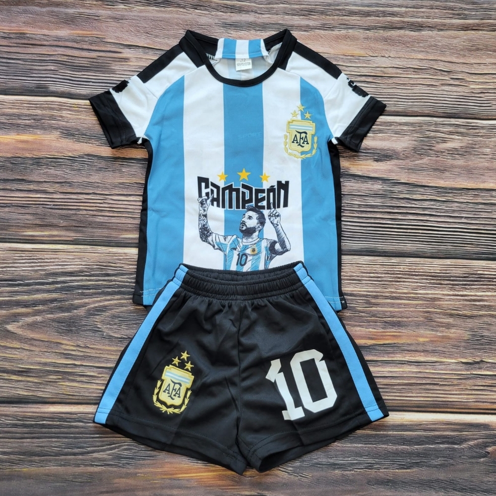 Argentina campeón Messi 10 kid's soccer uniform